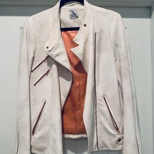 SW3 Bespoke Ivory Faux Suede Jacket